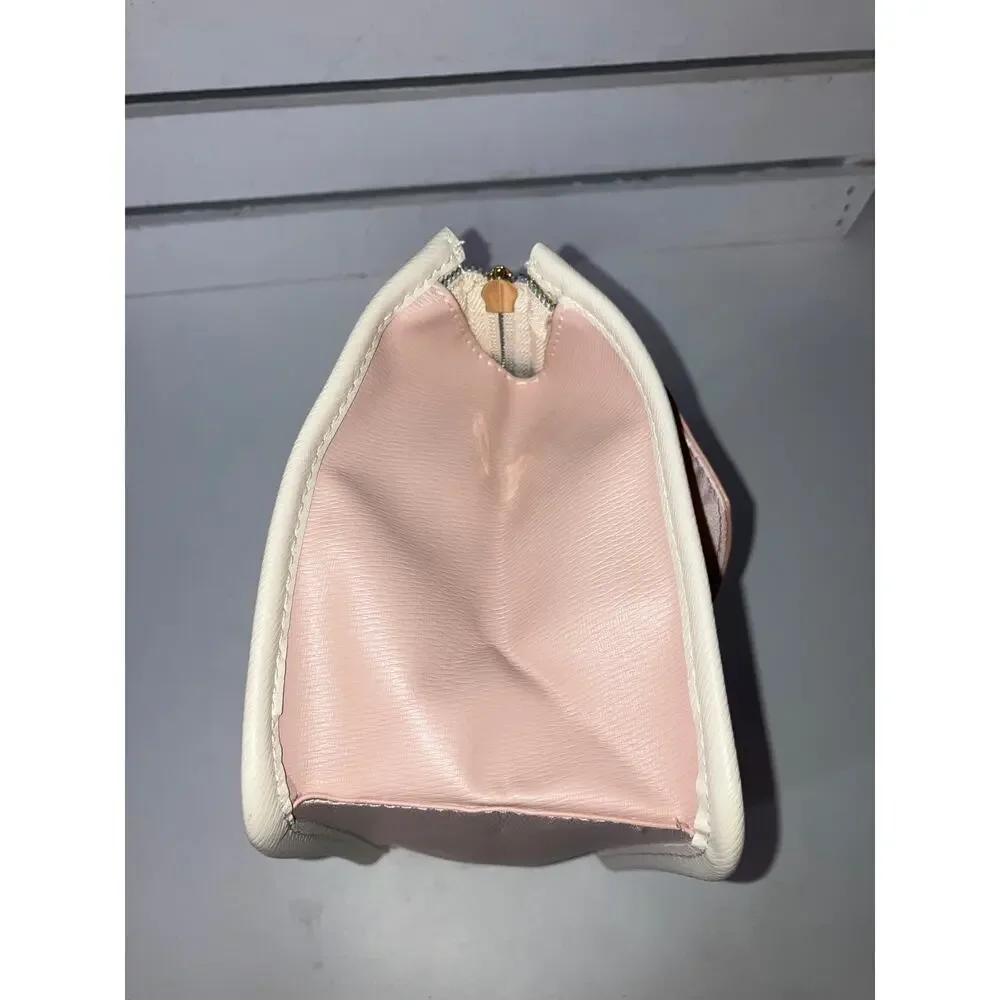 MICHAEL KORS, SMALL PINK, WHITE CLUTCH WRISTLET